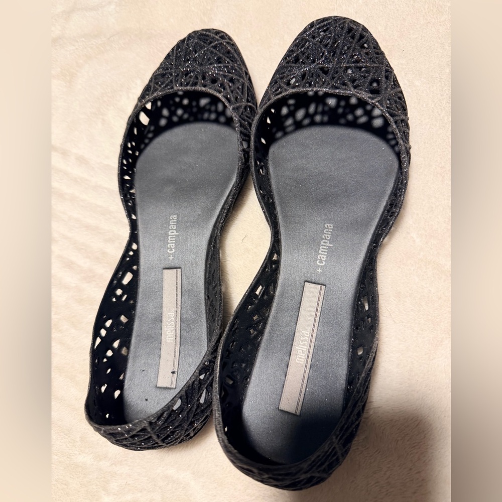 Melissa Campana Black Flats